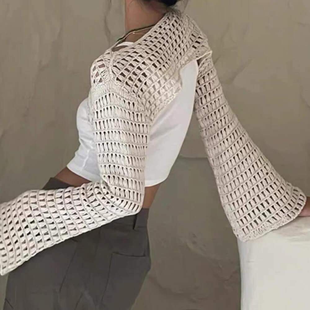 crochet bolero shrug top boogzel clothing