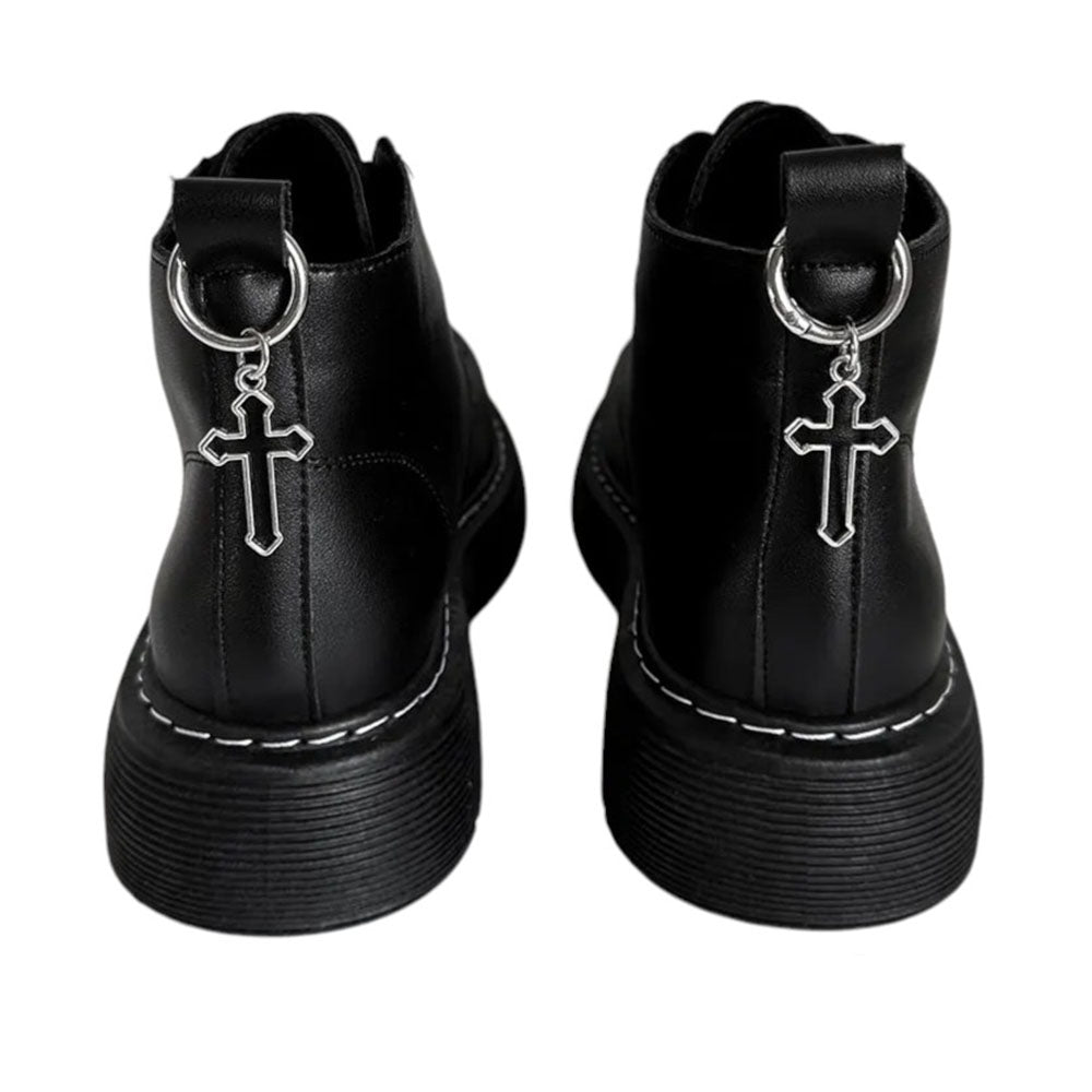 cross pendant boot charms boogzel clothing