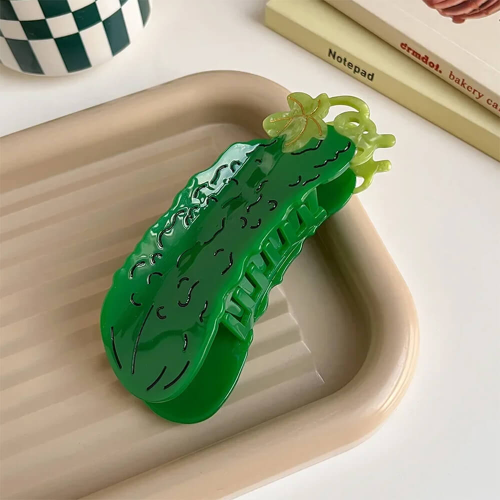cucumber hair claw clip boogzel clothing