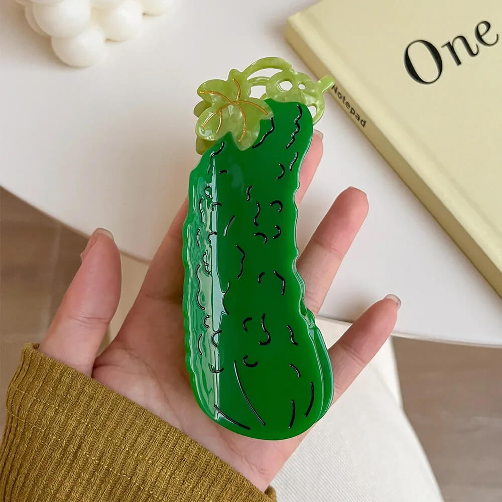 cucumber hair claw clip boogzel clothing