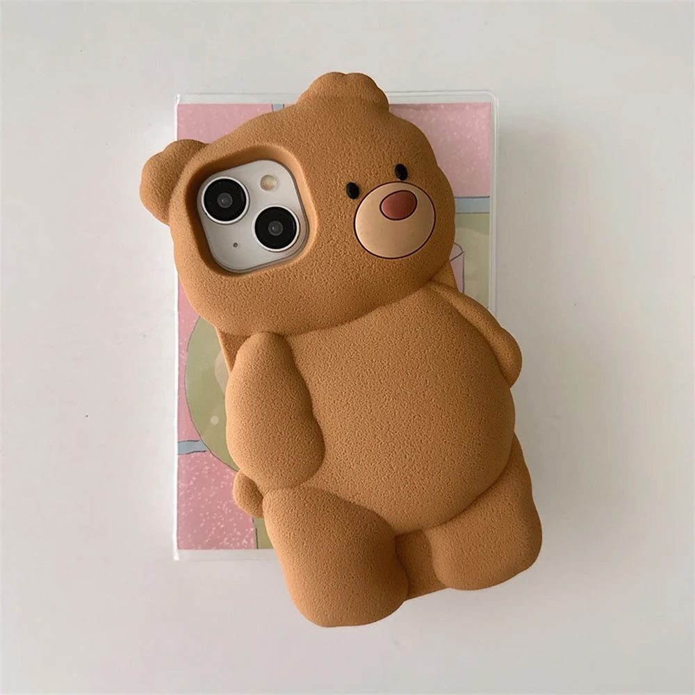 cute bear 3d iphone case boogzel clothing