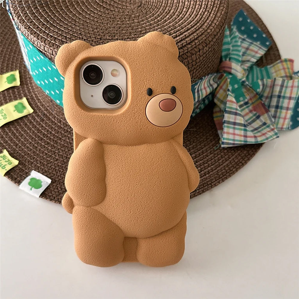 cute bear 3d iphone case boogzel clothing