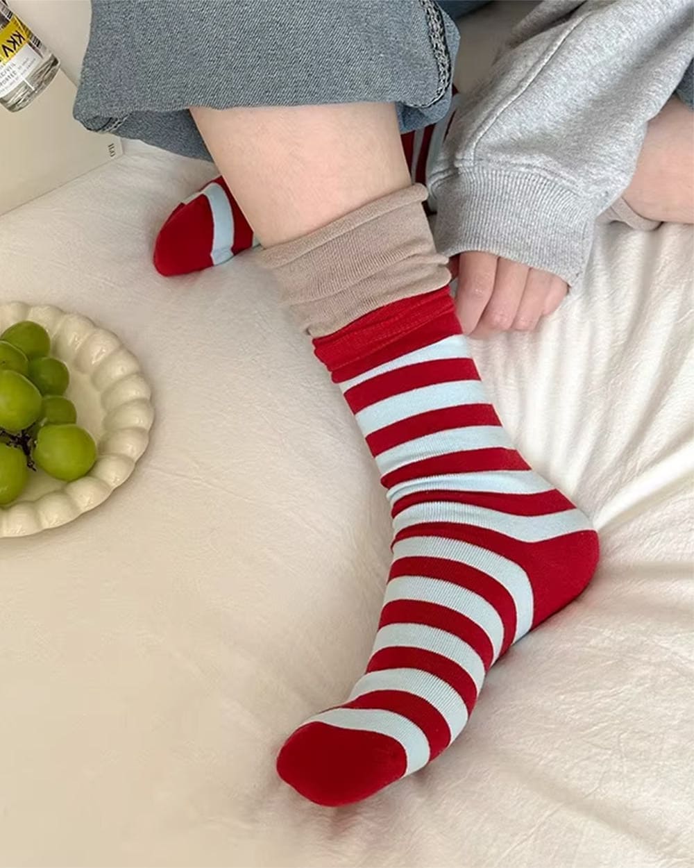 cute striped socks boogzel clothing