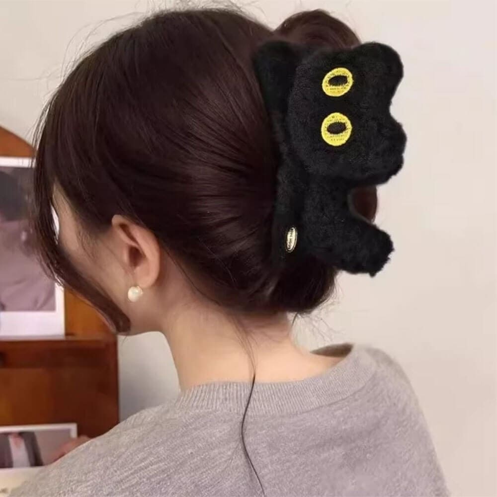 cute cat plush hair claw boogzel clothing