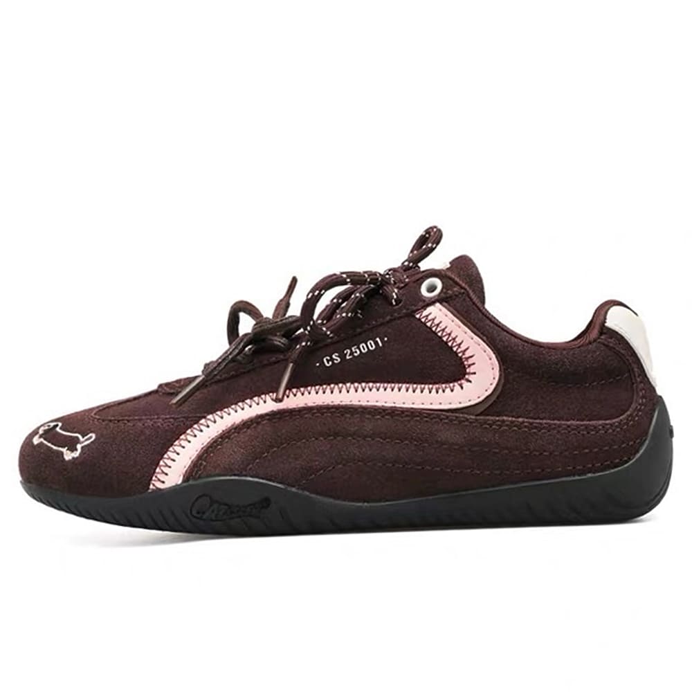 cute dachshund embroidery sneakers boogzel clothing