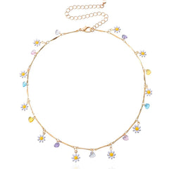cute daisies choker necklace boogzel clothing
