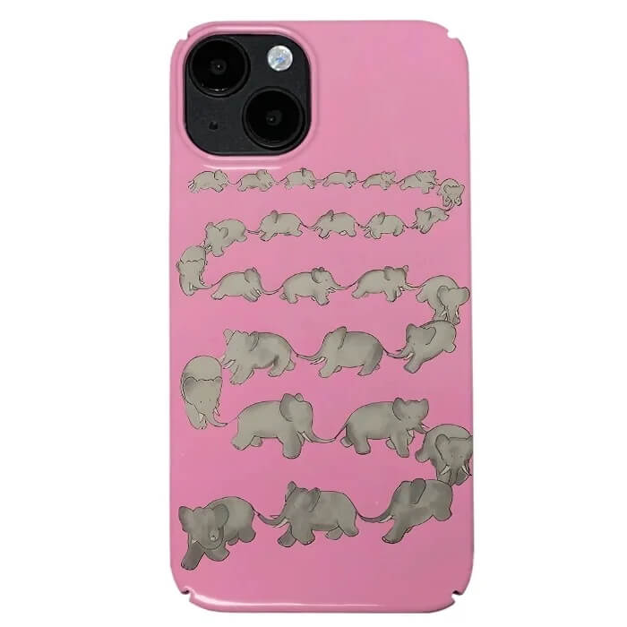 Cute Elephants iPhone Case
