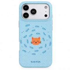 cute kitty gingham iphone case boogzel clothing