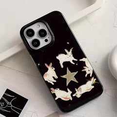 dancing rabbits iphone case boogzel clothing