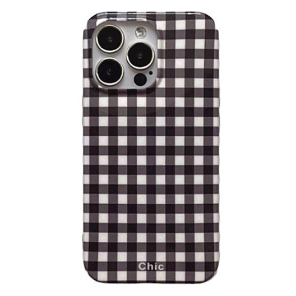 black checkered iphone case boogzel clothing