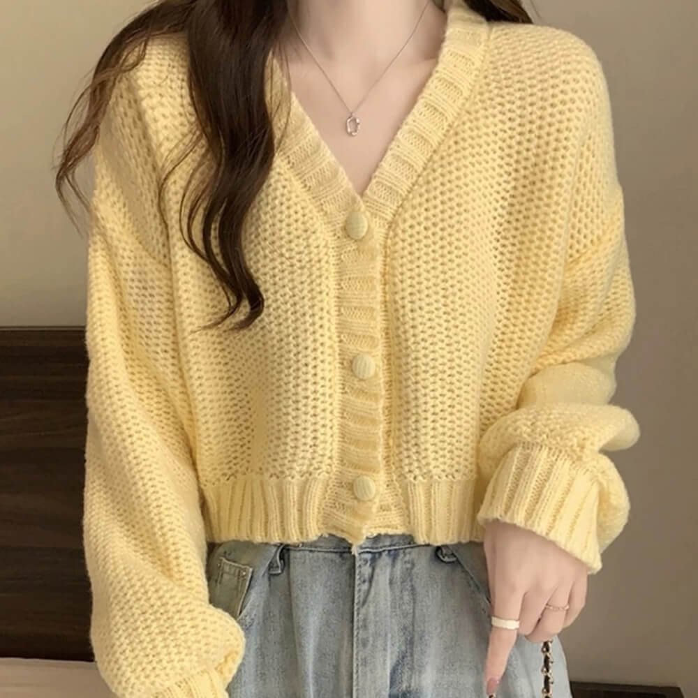 danish pastel cropped cardigan boogzel clothing