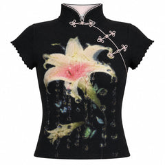 dark lily graphic t-shirt boogzel clothing