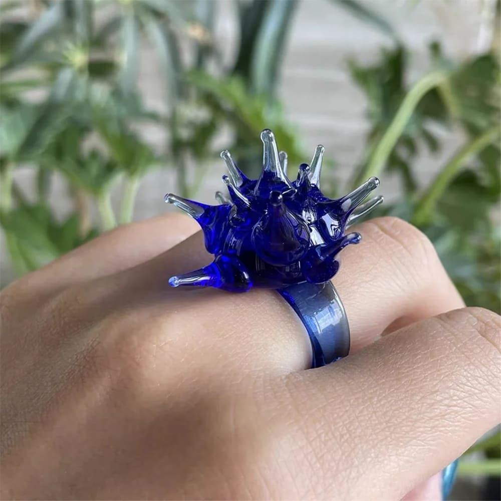 deep sea aesthetic spiky ring boogzel clothing