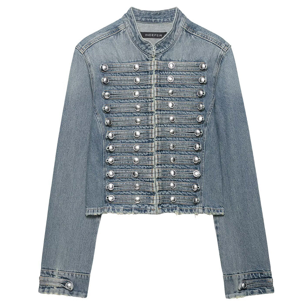 aesthetic denim jacket boogzel clothing