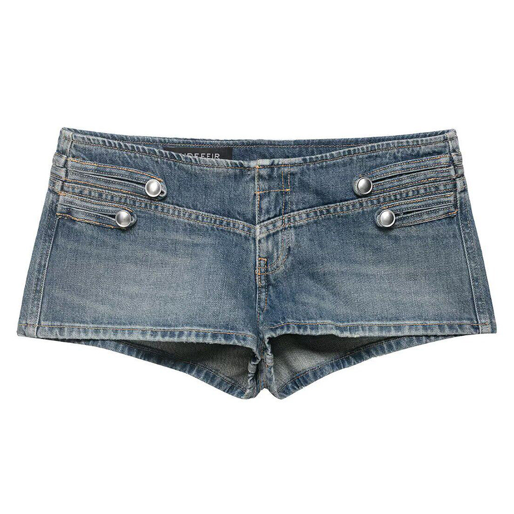 aesthetic denim shorts boogzel clothing