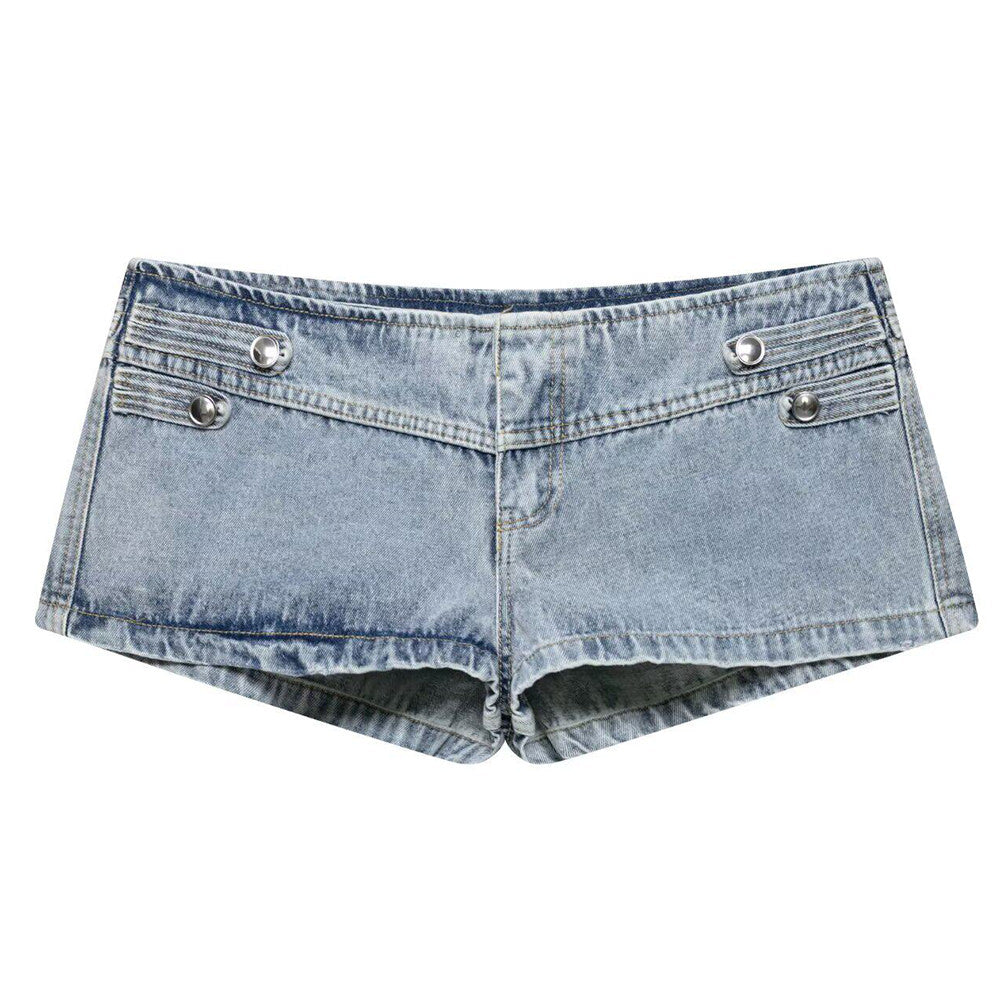 aesthetic denim shorts boogzel clothing