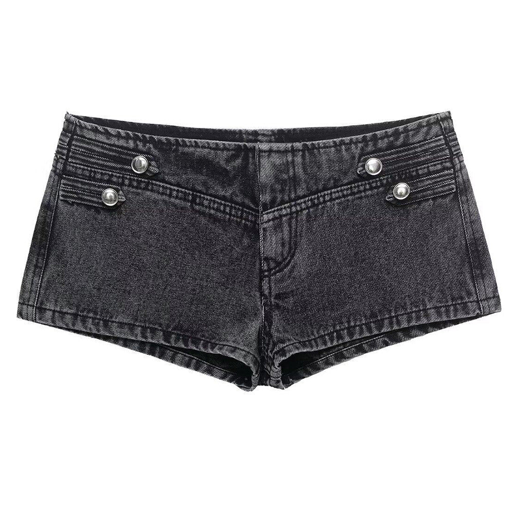 aesthetic denim shorts boogzel clothing