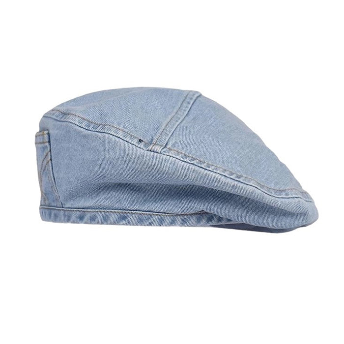 denim beret hat boogzel clothing
