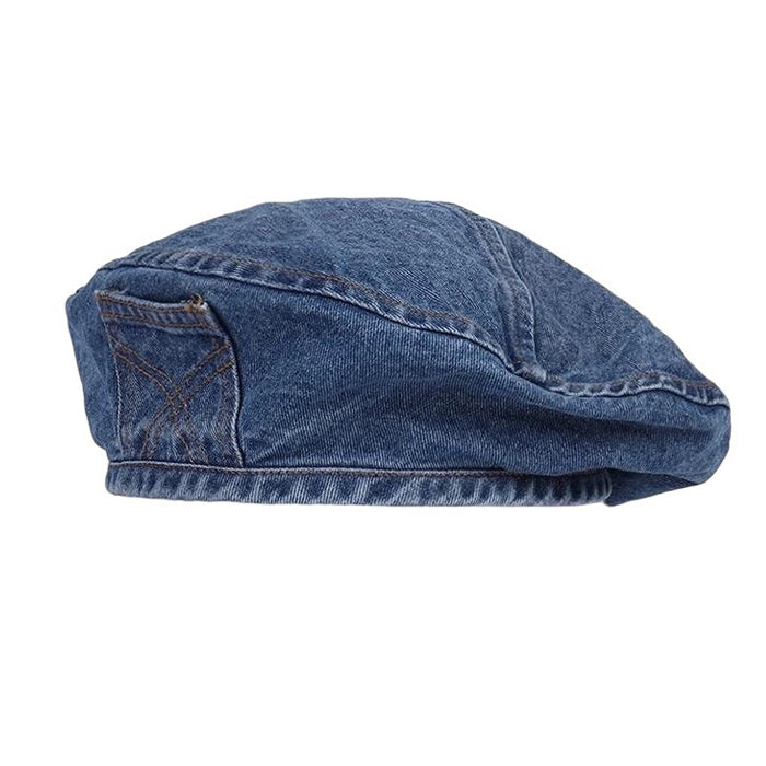 denim beret hat boogzel clothing