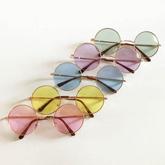 aesthetic lennon Round Sunglasses