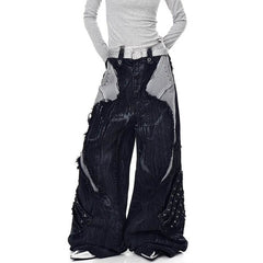 distressed wide leg jeans boogzel clothing