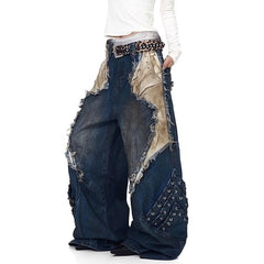 distressed wide leg jeans boogzel clothing