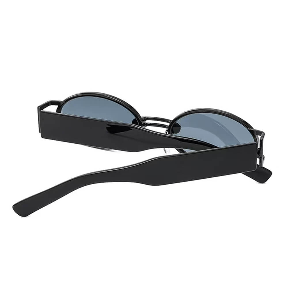 black oval sunglasses boogzel clothing