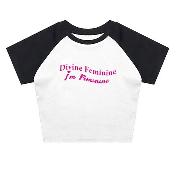 divine feminine baby tee boogzel clothing