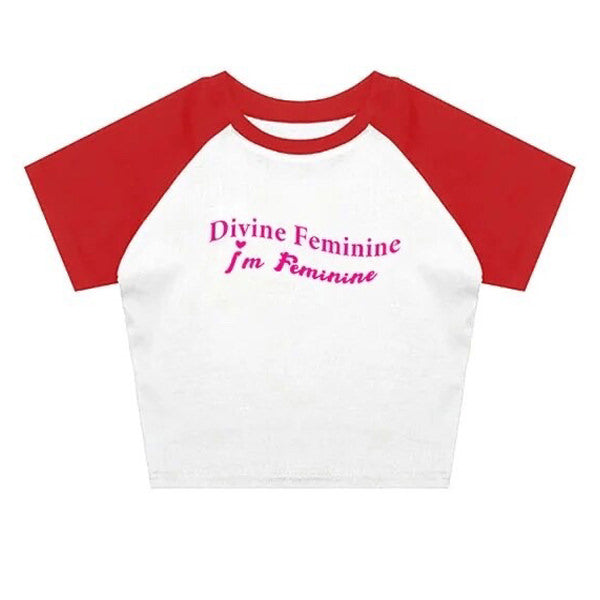 divine feminine baby tee boogzel clothing
