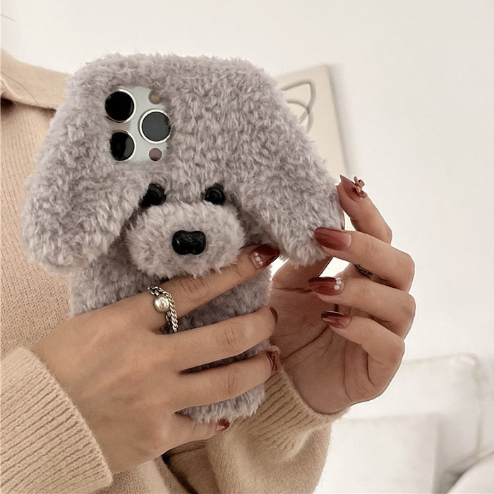 dog fluffy iphone case boogzel clothing