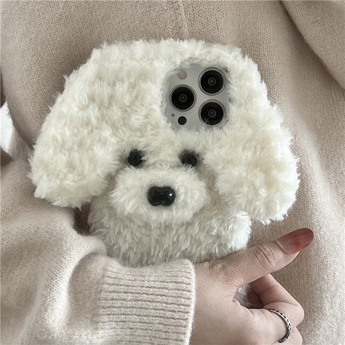 dog fluffy iphone case boogzel clothing