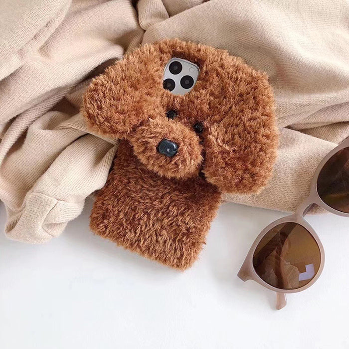 dog fluffy iphone case boogzel clothing