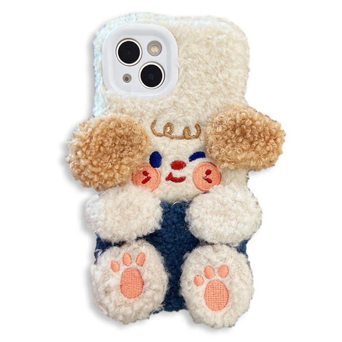 dog fuzzy iphone case boogzel clothing