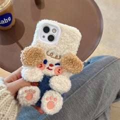 dog fuzzy iphone case boogzel clothing