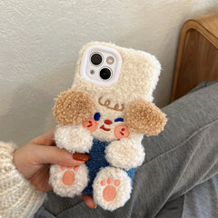 dog plush iphone case boogzel clothing