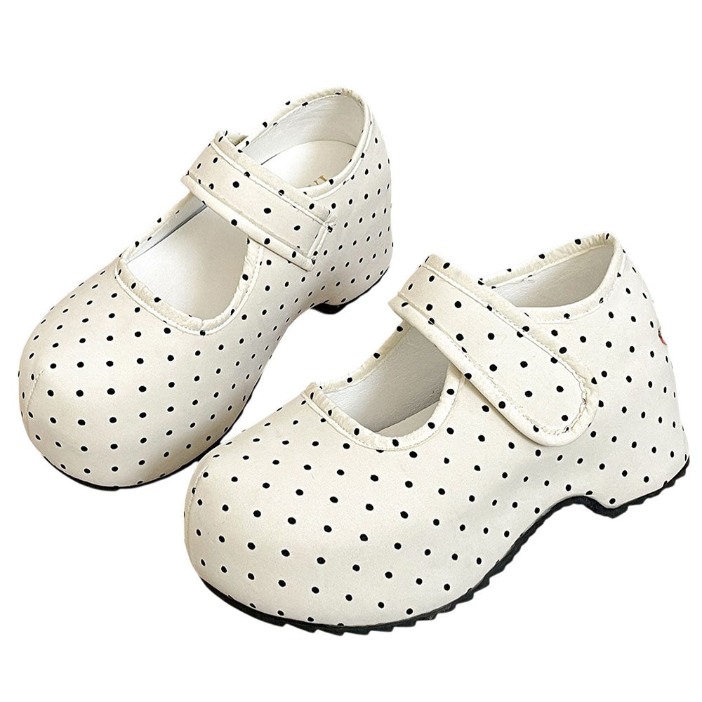 dollcore polka dot mary jane platforms boogzel clothing