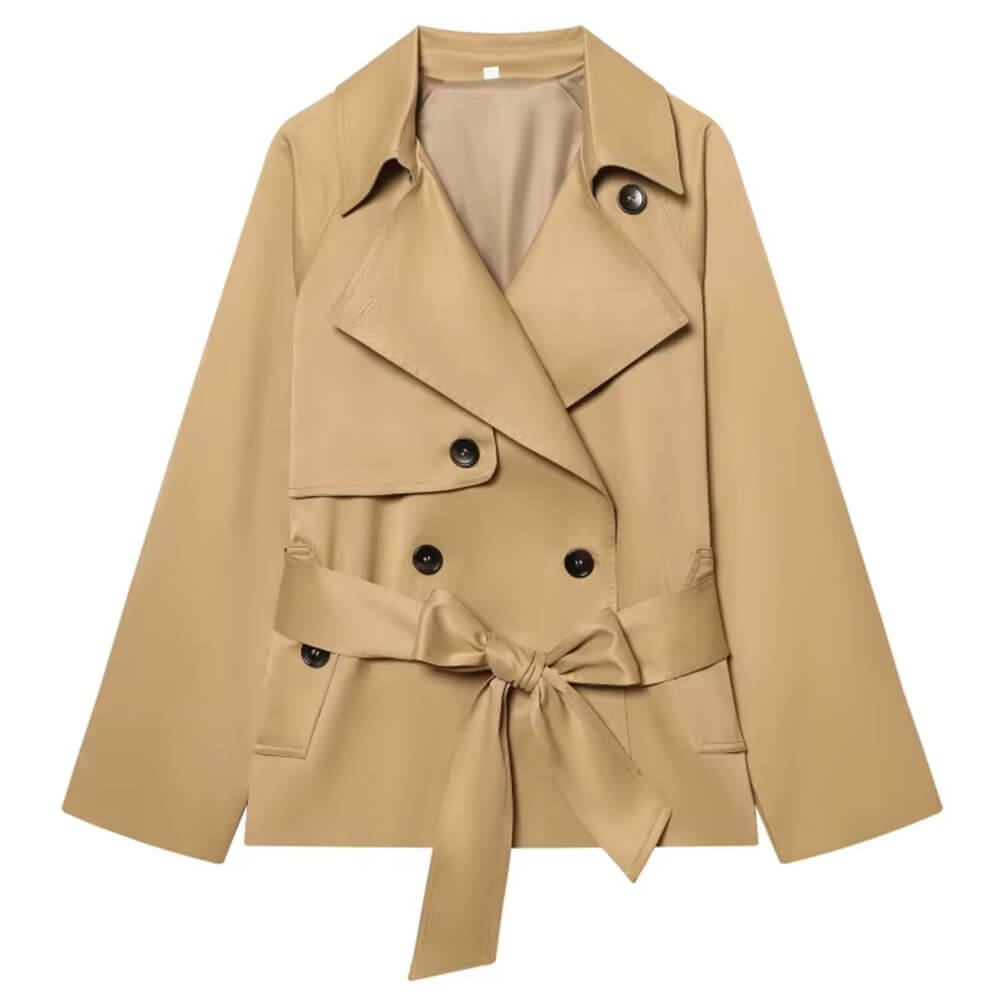 double breasted belted trench coat boogzel clothing