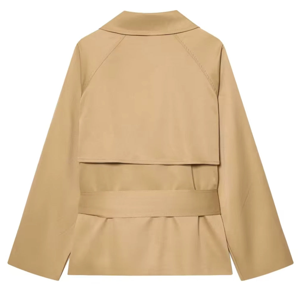 double breasted belted trench coat boogzel clothing