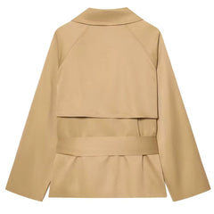 double breasted belted trench coat boogzel clothing