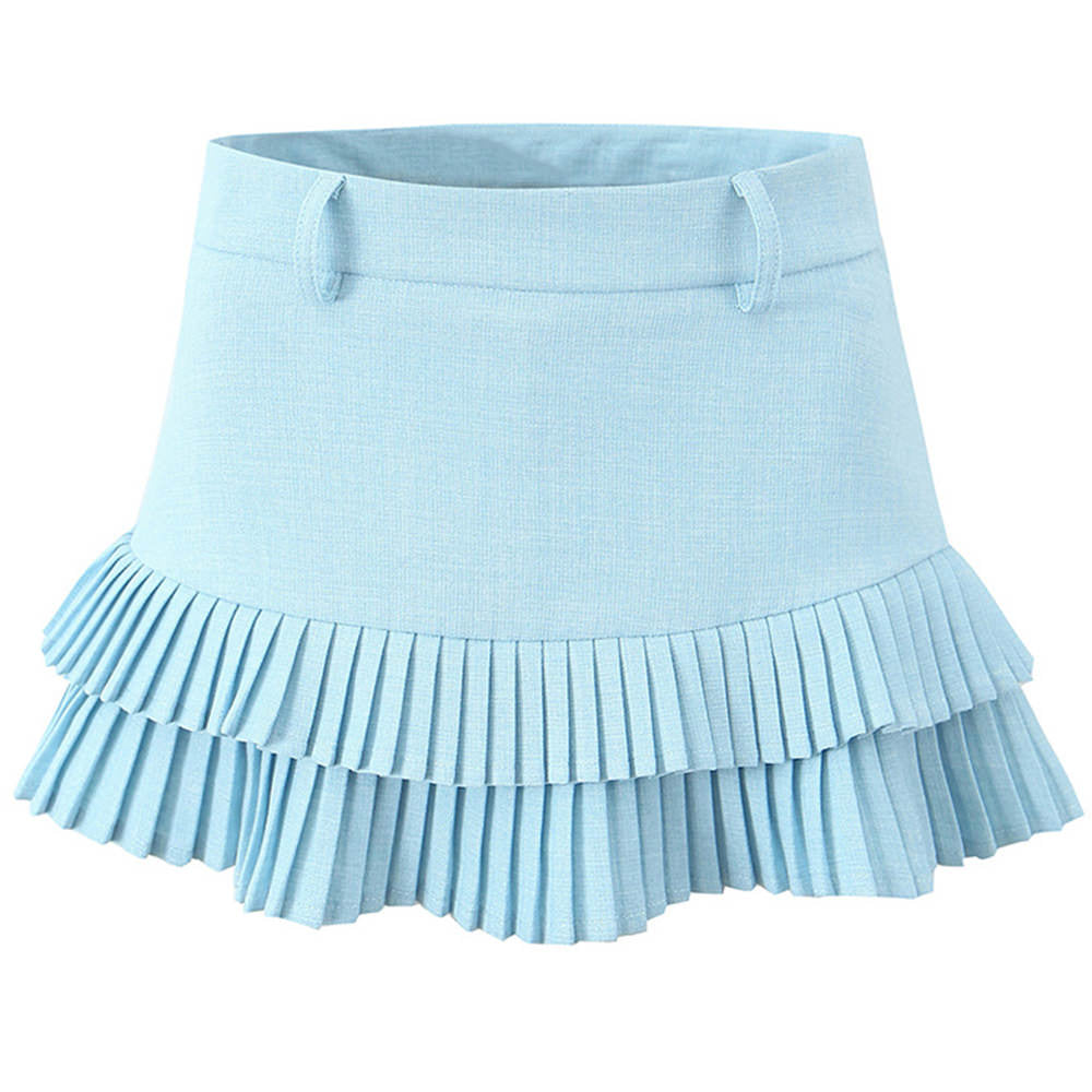 double layer pleated mini skirt boogzel clothing