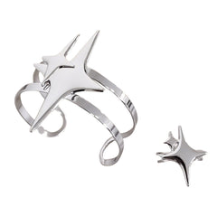 double star ring bracelet set boogzel clothing