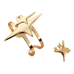 double star ring bracelet set boogzel clothing