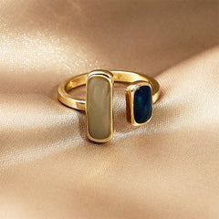 double stone aesthetic ring boogzel clothing