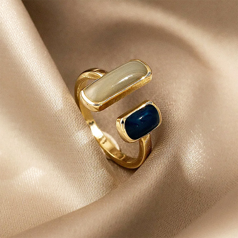 double stone aesthetic ring boogzel clothing