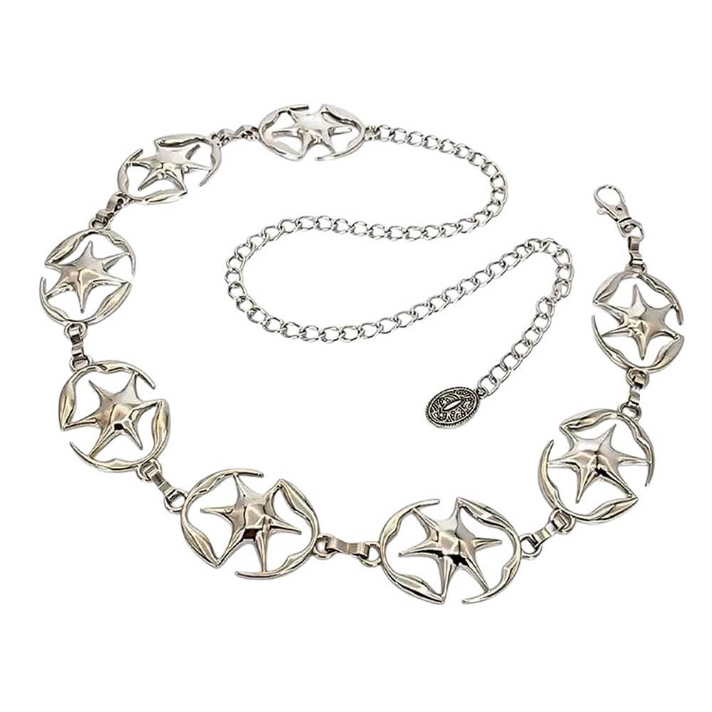 downtown girl star chain belt boogzel clothing