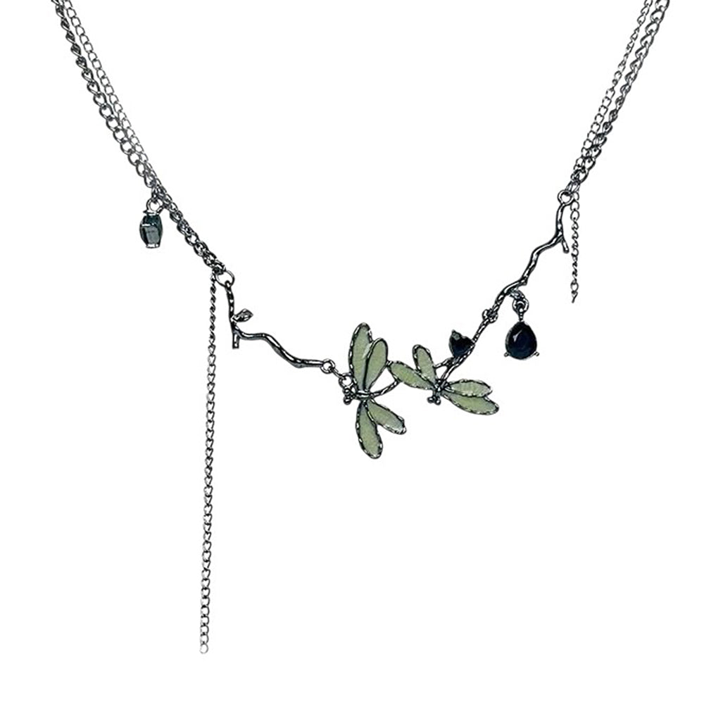 dragonfly choker necklace boogzel clothing