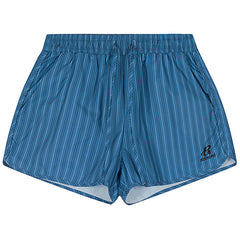 elastic waist pinstriped shorts boogzel clothing