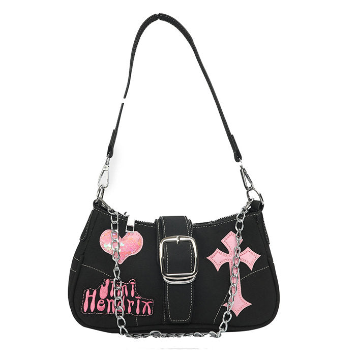 emo girl baguette bag boogzel clothing