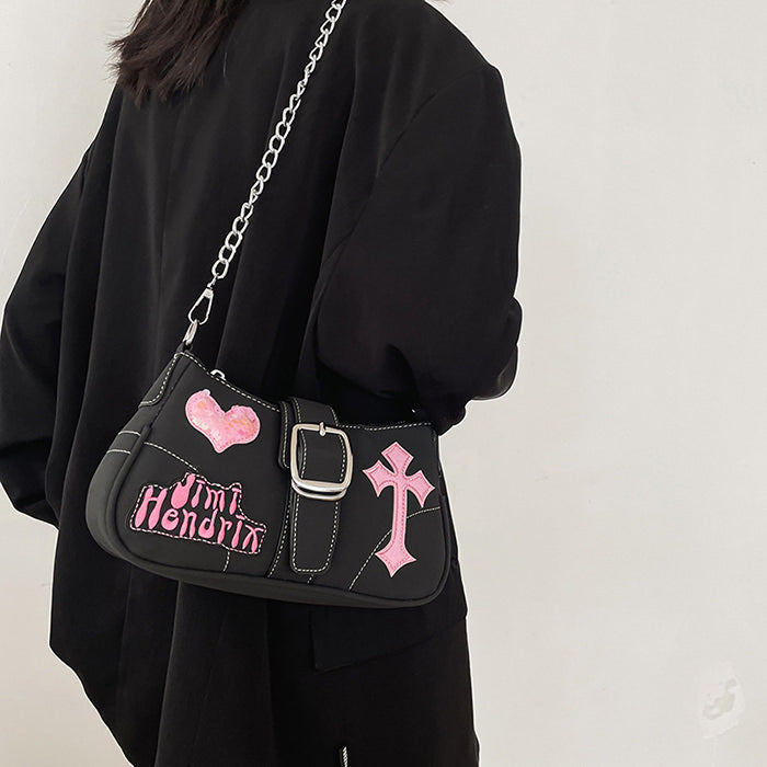 emo girl baguette bag boogzel clothing