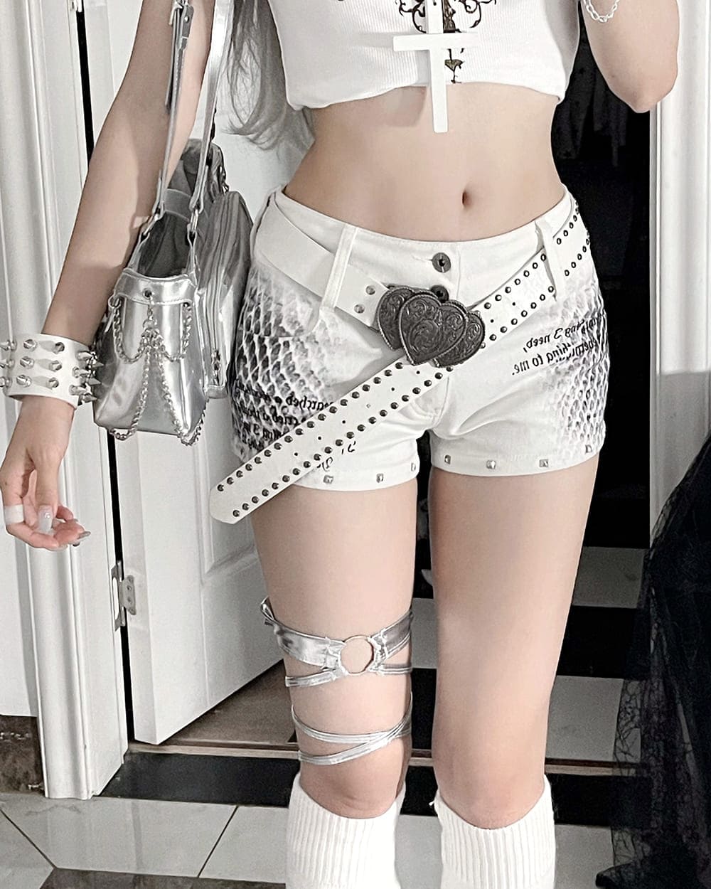 emo phase denim mini shorts boogzel clothing